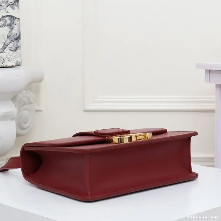 Cheap Box 30 Bag Montaigne Dior Burgundy Calfskin 0517 Luxury
